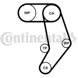  vandens siurblio ir paskirstymo diržo komplektas