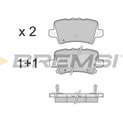  stabdžių trinkelių rinkinys, diskinis stabdys