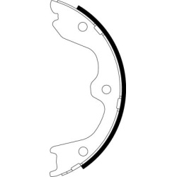  stabdžių trinkelių komplektas, stovėjimo stabdis