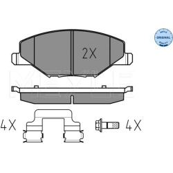  stabdžių trinkelių rinkinys, diskinis stabdys <small>MEYLE-ORIGINAL: True to OE.</small>