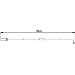  įspėjimo kontaktas, stabdžių trinkelių susidėvėjimas