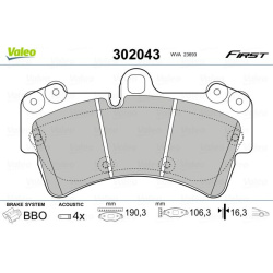  stabdžių trinkelių rinkinys, diskinis stabdys <small>ESSENTIAL</small>