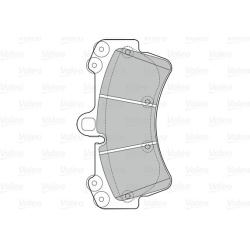  stabdžių trinkelių rinkinys, diskinis stabdys <small>ESSENTIAL</small>