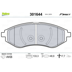  stabdžių trinkelių rinkinys, diskinis stabdys <small>ESSENTIAL</small>
