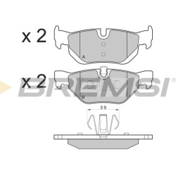  stabdžių trinkelių rinkinys, diskinis stabdys
