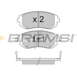  stabdžių trinkelių rinkinys, diskinis stabdys