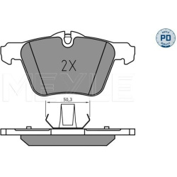  stabdžių trinkelių rinkinys, diskinis stabdys <small>MEYLE-PD: Advanced performance and design.</small>