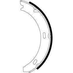  stabdžių trinkelių komplektas, stovėjimo stabdis