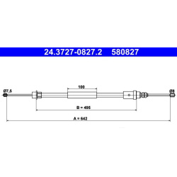  trosas, stovėjimo stabdys