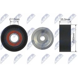  įtempiklio skriemulys, V formos rumbuotas diržas