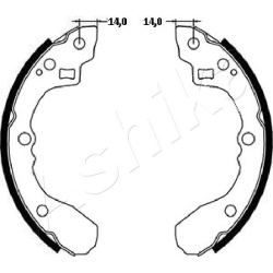  stabdžių trinkelių komplektas