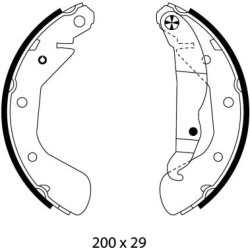  stabdžių trinkelių komplektas