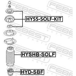  remonto komplektas, pakabos statramstis