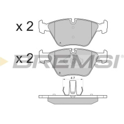  stabdžių trinkelių rinkinys, diskinis stabdys