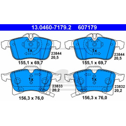  stabdžių trinkelių rinkinys, diskinis stabdys