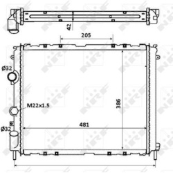  radiatorius, variklio aušinimas <small>EASY FIT</small>