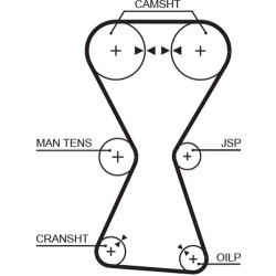  paskirstymo diržas <small>RPM Racing Timing Belt</small>