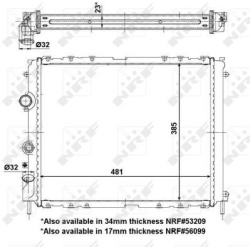  radiatorius, variklio aušinimas <small>EASY FIT</small>