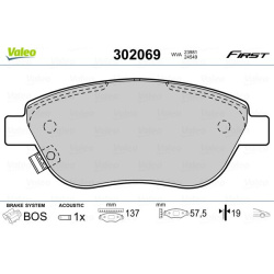  stabdžių trinkelių rinkinys, diskinis stabdys <small>ESSENTIAL</small>