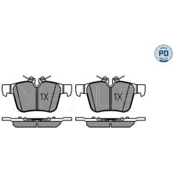 stabdžių trinkelių rinkinys, diskinis stabdys <small>MEYLE-PD: Advanced performance and design.</small>