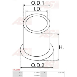  įvorė, starterio velenas <small>AS</small>