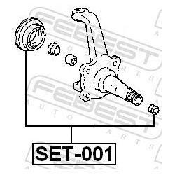  remonto komplektas, pasukamasis kakliukas