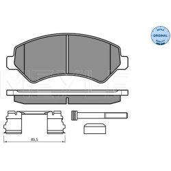  stabdžių trinkelių rinkinys, diskinis stabdys <small>MEYLE-ORIGINAL: True to OE.</small>