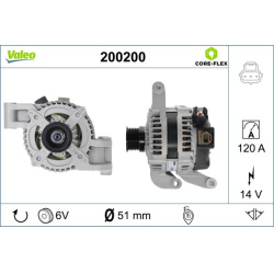  kintamosios srovės generatorius <small>VALEO CORE-FLEX</small>