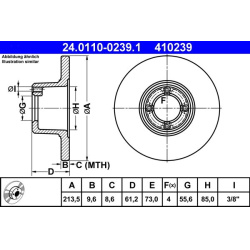  stabdžių diskas (1vnt)