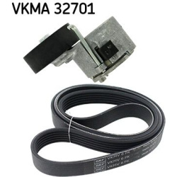  V formos rumbuotas diržas, komplektas