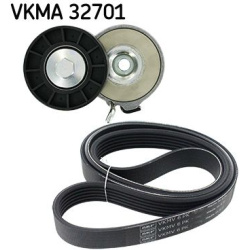  V formos rumbuotas diržas, komplektas