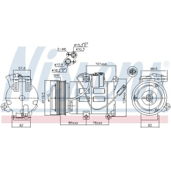  kompresorius, oro kondicionierius <small>** FIRST FIT **</small>