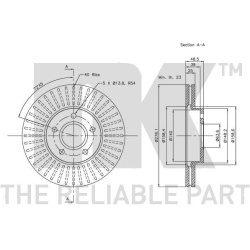  stabdžių diskas (1vnt)