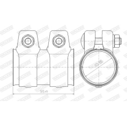  vamzdžių sujungimas, išmetimo sistema