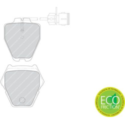  stabdžių trinkelių rinkinys, diskinis stabdys <small>PREMIER ECO FRICTION</small>