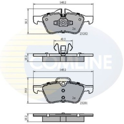  stabdžių trinkelių rinkinys, diskinis stabdys