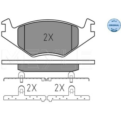  stabdžių trinkelių rinkinys, diskinis stabdys <small>MEYLE-ORIGINAL: True to OE.</small>