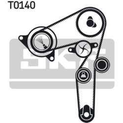  vandens siurblio ir paskirstymo diržo komplektas
