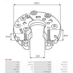  lygintuvas, kintamosios srovės generatorius <small>AS</small>