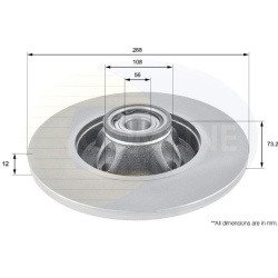 stabdžių diskas (1vnt) <small>COATED</small>