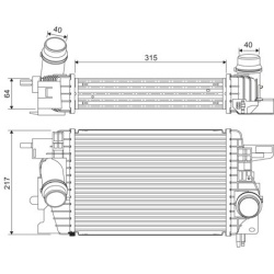  tarpinis suslėgto oro aušintuvas, kompresorius