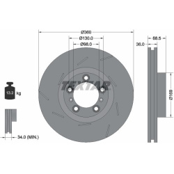  stabdžių diskas (1vnt) <small>PRO+</small>