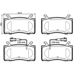  stabdžių trinkelių rinkinys, diskinis stabdys <small>PRIME LINE</small>