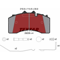  stabdžių trinkelių rinkinys, diskinis stabdys