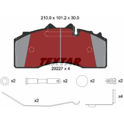  stabdžių trinkelių rinkinys, diskinis stabdys