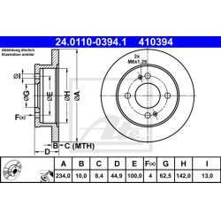  stabdžių diskas (1vnt)