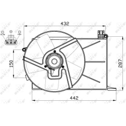  ventiliatorius, radiatoriaus