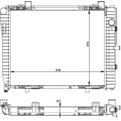 radiatorius, variklio aušinimas <small>EASY FIT</small>