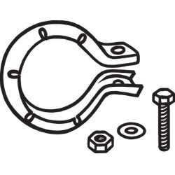  laikiklis, išmetimo sistema