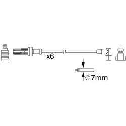  uždegimo laido komplektas